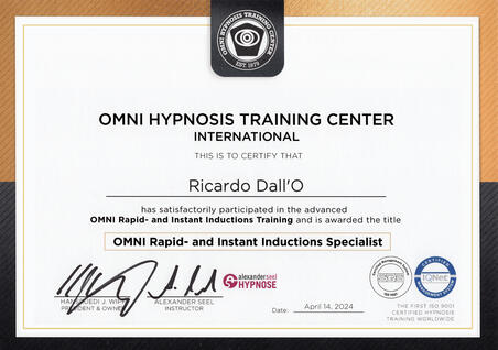 Blitzhypnose Zertifikat